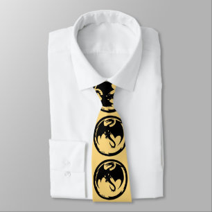 Black Dragon Gold business tie (2-sided)