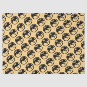 Black Dragon gold tissue paper medium