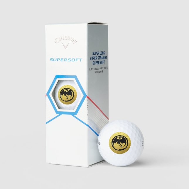 Black Dragon Gold Vein Callaway Soft golf balls (Packaging)