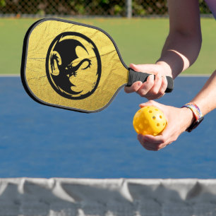 Black Dragon gold vein pickleball paddle carbon