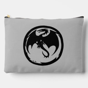 Black Dragon grey pouch