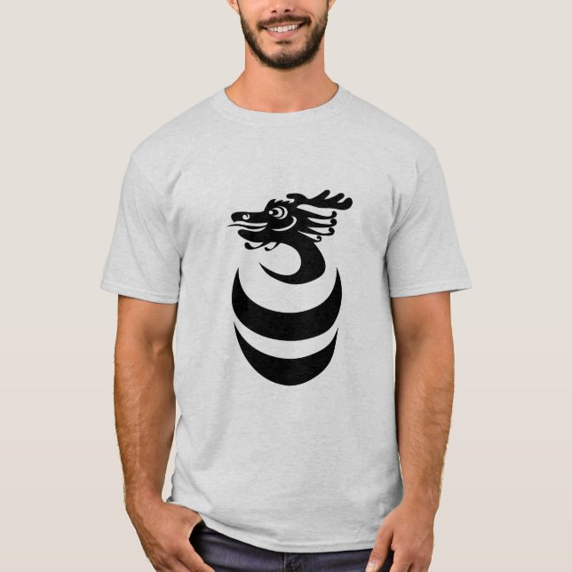 Black Dragon in Egg Shirt (Front)