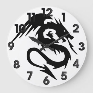 black dragon large clock