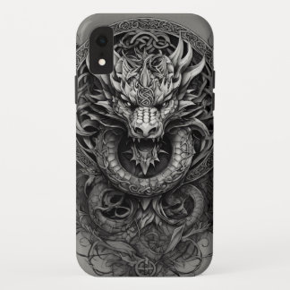 Black Dragon Majesty: Mystical Tee Design  iPhone XR Case