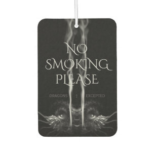 Black Dragon 'No Smoking' Air Freshener