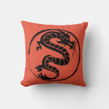 Black Dragon on Red