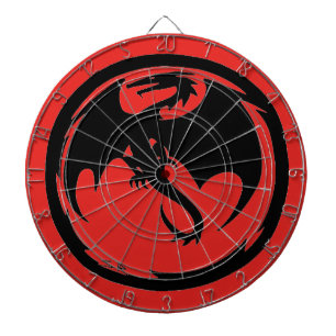 Black Dragon red dartboard
