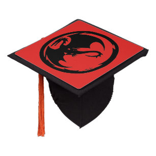 Black Dragon red graduation cap