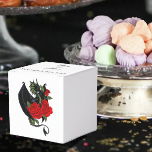 Black Dragon Red Roses Fantasy Favor Box
