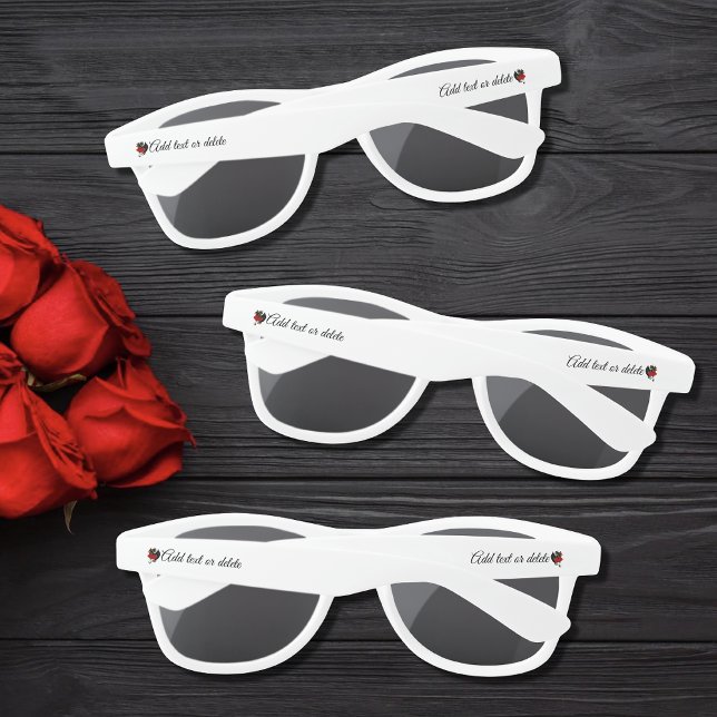 Black Dragon Red Roses Fantasy Sunglasses (Creator Uploaded)