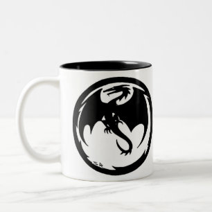Black Dragon right hand coffee mug