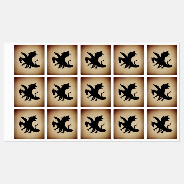 Black Dragon Rustic Background (Sheet)