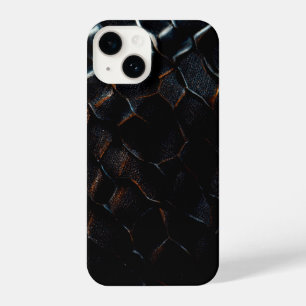 Black dragon scale iphone case