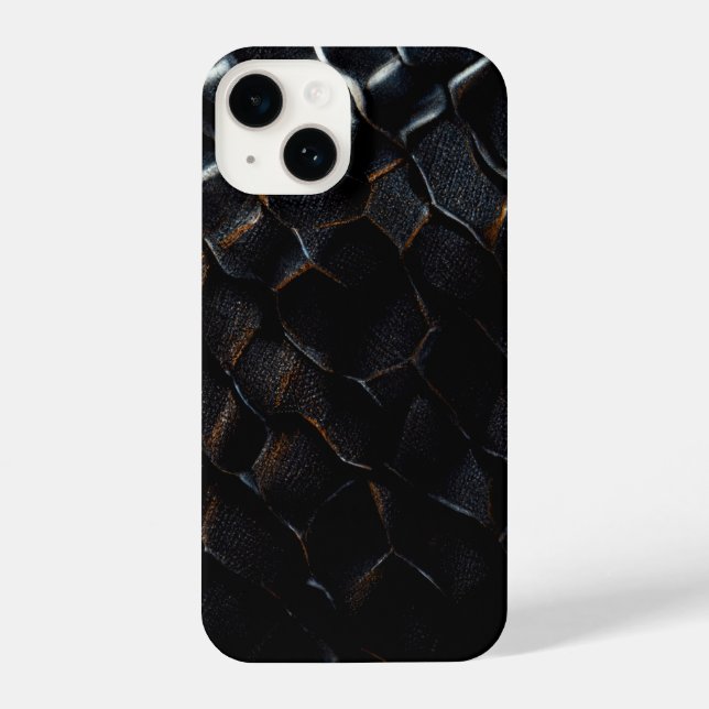Black dragon scale iphone case (Back)