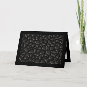Black Dragon Scale Pattern Father's Day Card