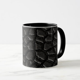 Black Dragon Scale Pattern Mug