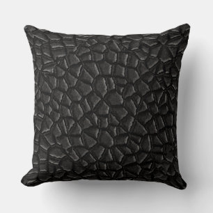 Black Dragon Scales Throw Pillow