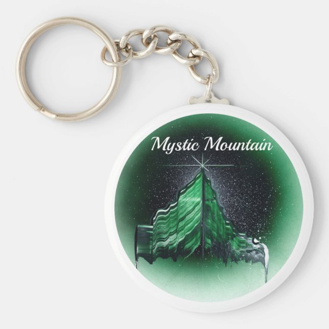 Black Dragon Taking Flight Keychain (Front)