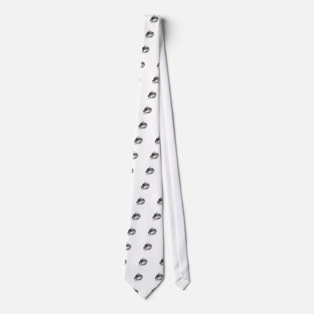 Black dragon tie (Front)