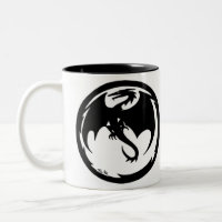 Black Dragon two tone mug