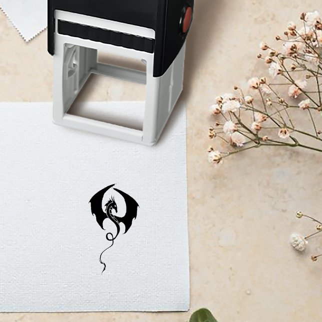 Black Dragon Wedding Self-inking Stamp (Creator Uploaded)