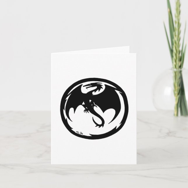Black Dragon white card (Front)