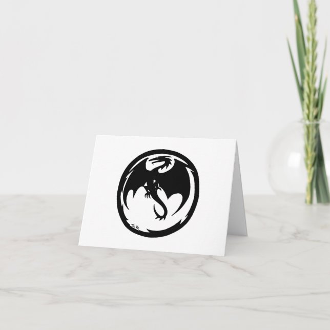 Black Dragon white card (Front)