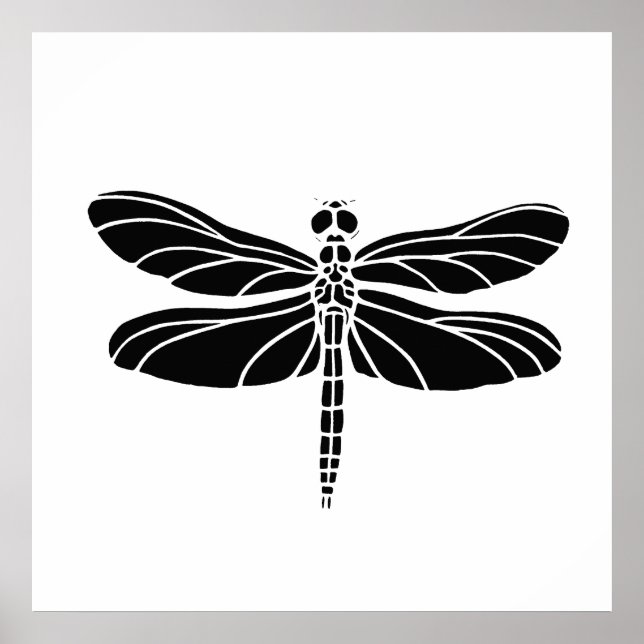 Black Dragonfly Poster (Front)