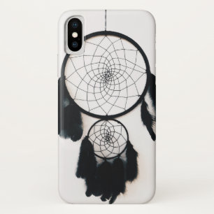 Black Dreamcatcher with Feathers Case-Mate iPhone Case