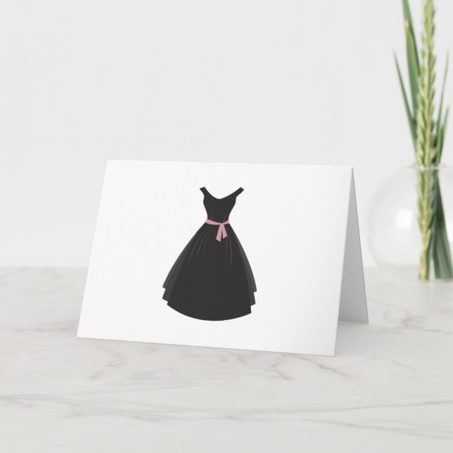 Black Dress Card (Front)
