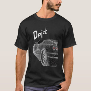 Black Drift Fast Sports Car Boy's Car T-Shirt