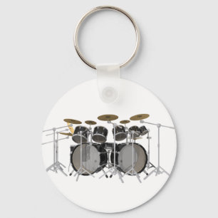 Black Drum Kit: 10 Piece: Keychain