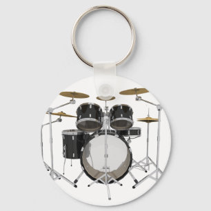 Black Drum Kit: Keychain