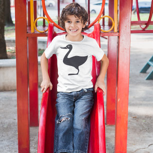 Black Duck Bird Icon T-Shirt