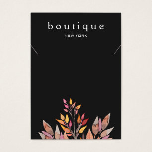 Black Earthy Necklace Jewellery Display Card
