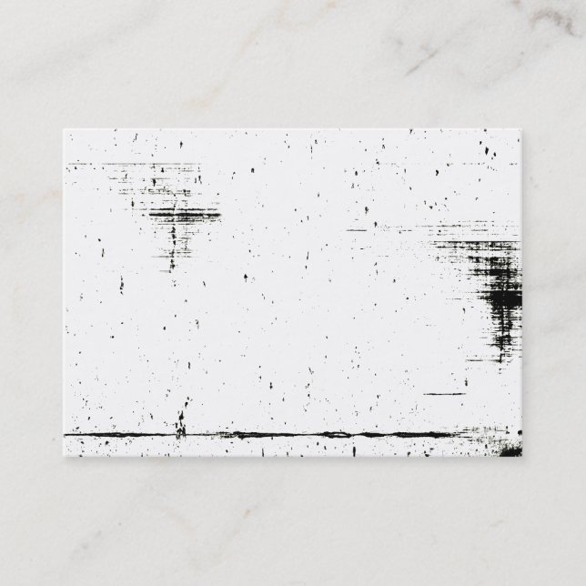 Black Edge Grunge Texture (Add Your Colour) Business Card (Front)