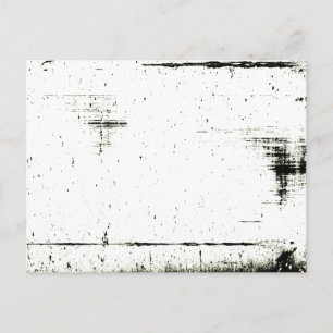 Black Edge Grunge Texture (Add Your Colour) Postcard
