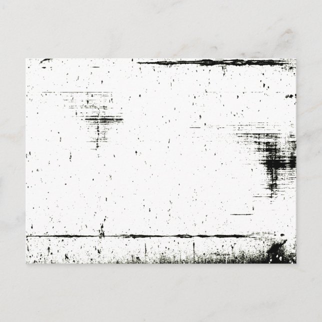 Black Edge Grunge Texture (Add Your Colour) Postcard (Front)