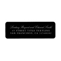 Black Editable Color Funeral Invitation Envelopes