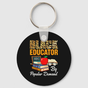 Black Educator Black History Month African America Keychain