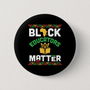 Black Educators Problem African Heritage Black His 2 Inch Round Button