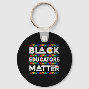 Black Educators Problem Melanin African Teacher Bl Keychain