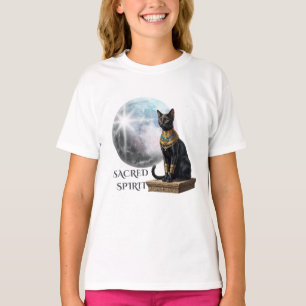 Black Egyptian Cat Secret Spirit Sticker T-Shirt