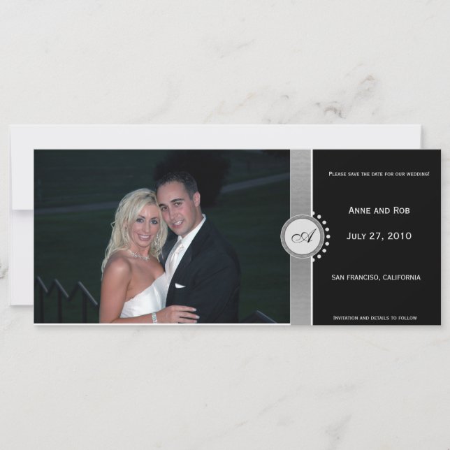 Black elegance - Save the Date (Front)