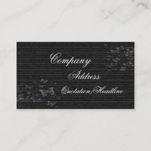 Black elegant business card