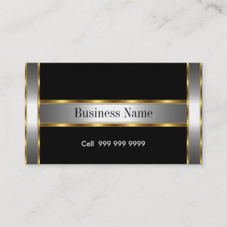Black Elegant Business Card