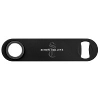 Black Elegant Gothic Monogram Name Medieval Typo