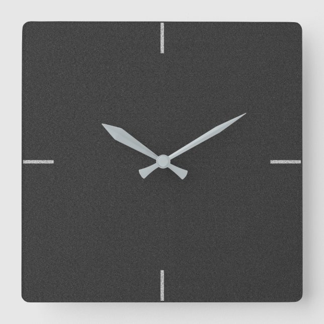 Black Elegant Minimalist Wall Clock (Front)