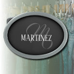 Black Elegant Personalized Last Name | Name Belt Buckle<br><div class="desc">Black Elegant Personalized Name. You can choose to add your name,  the name of a loved one,  or a special message. Whether it's a heartfelt gift for someone dear to you or a personal treat,  the choice is yours.</div>