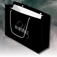 Black Elegant Personalized Last Name | Name